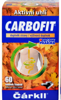 Carbofit - aktivní uhlí 60 tbl.