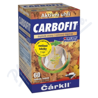 Carbofit - aktivní uhlí 60 tbl.