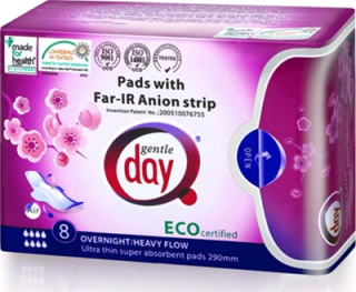 Gentle day anionové vložky  noční 8 ks